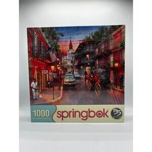 2020 Springbok Jigsaw Puzzle BOURBON STREET 1000pcs New Orleans, LA Sealed New